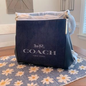 Coach Dalton 31 Denim Shoulder Bag Purse